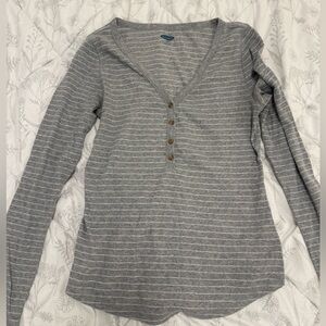 Long Sleeve V-Neck Top